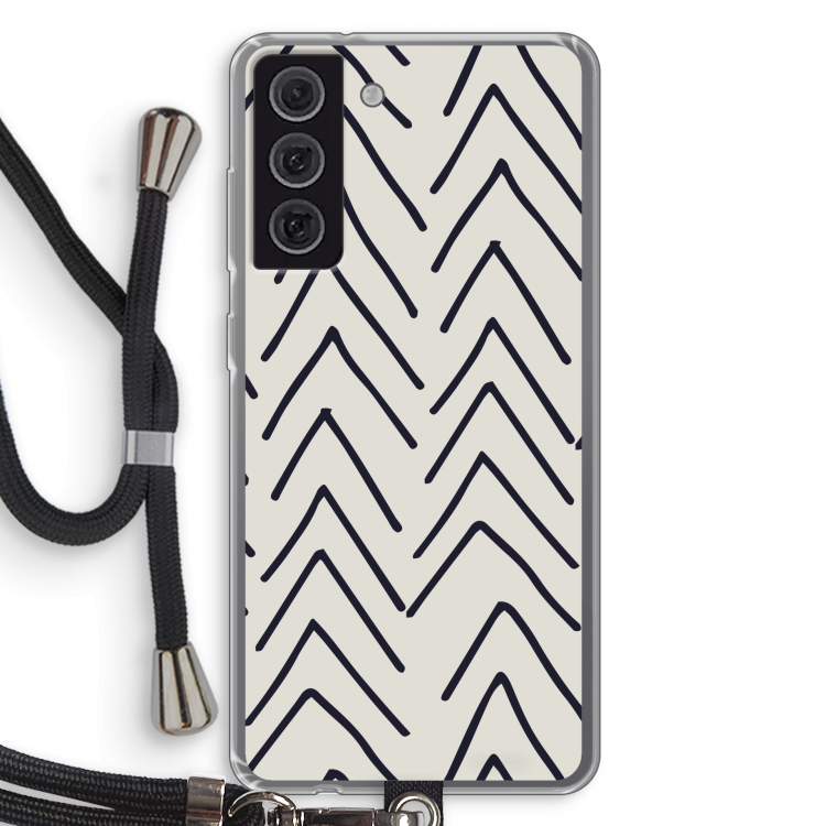 Marrakech Arrows: Samsung Galaxy S21 FE Transparant Hoesje met koord