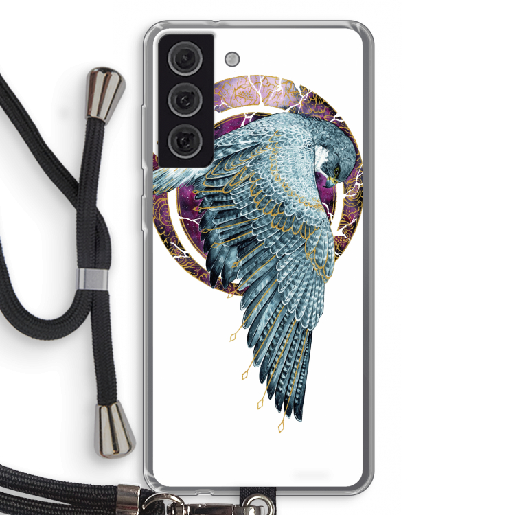 Golden Falcon: Samsung Galaxy S21 FE Transparant Hoesje met koord