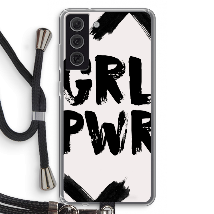 Girl Power #2: Samsung Galaxy S21 FE Transparant Hoesje met koord
