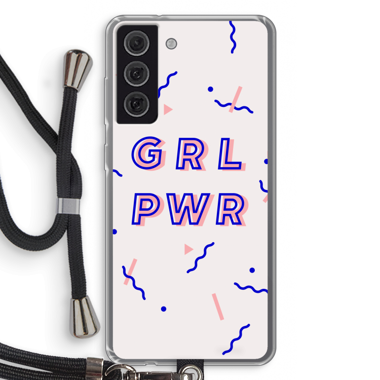 GRL PWR: Samsung Galaxy S21 FE Transparant Hoesje met koord