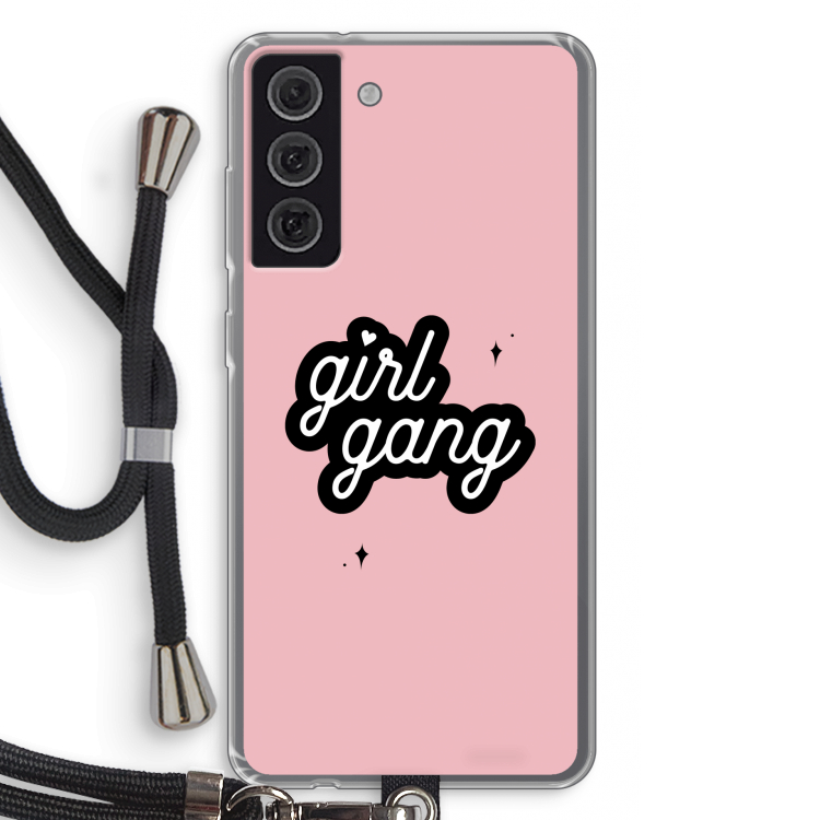 Girl Gang: Samsung Galaxy S21 FE Transparant Hoesje met koord