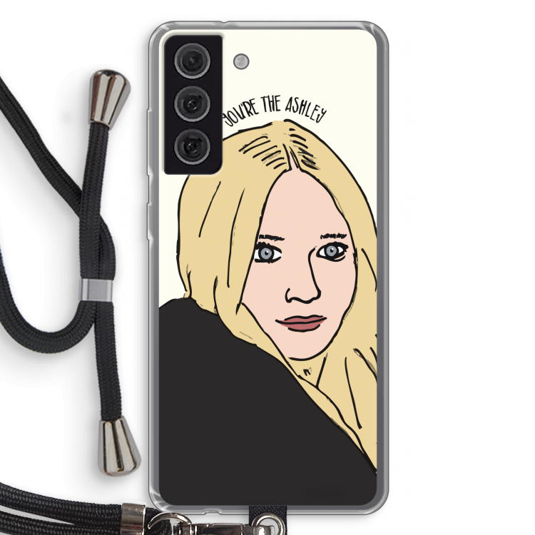 Ashley: Samsung Galaxy S21 FE Transparant Hoesje met koord