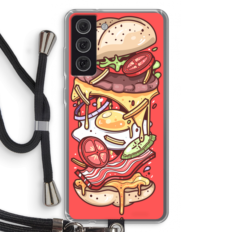 Diet Coke Please: Samsung Galaxy S21 FE Transparant Hoesje met koord