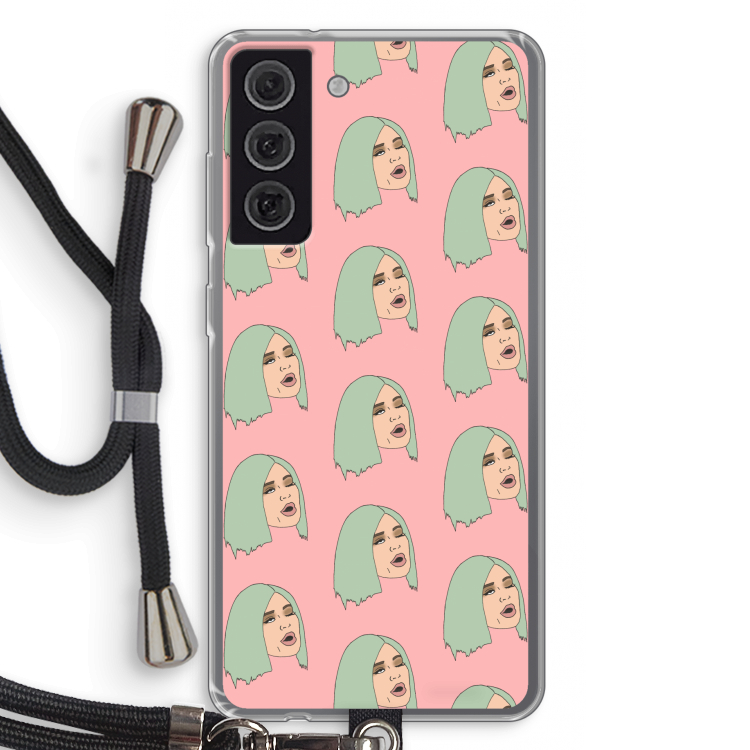 King Kylie: Samsung Galaxy S21 FE Transparant Hoesje met koord