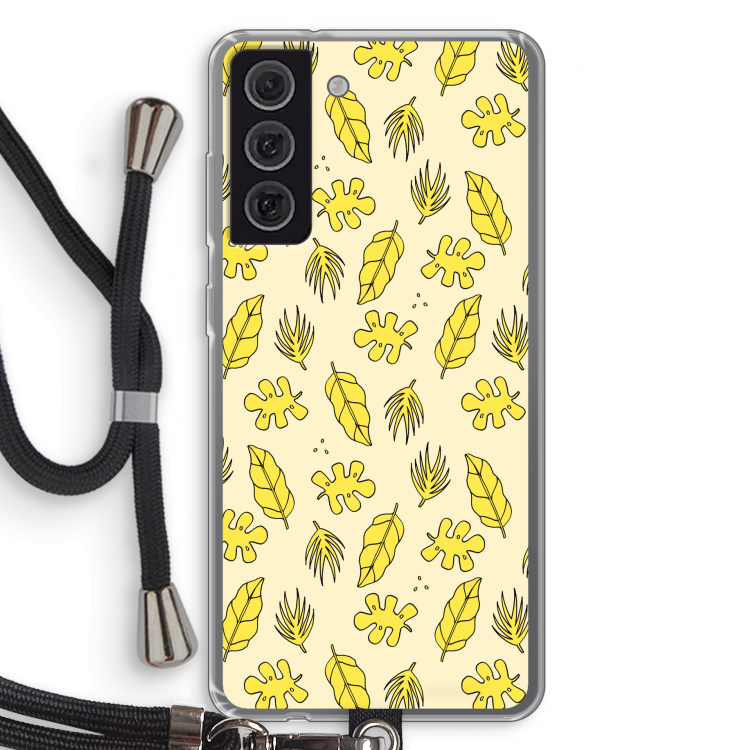 Herfst: Samsung Galaxy S21 FE Transparant Hoesje met koord