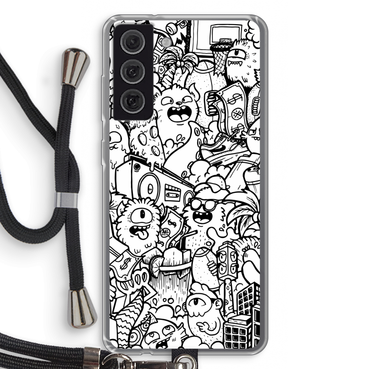 Vexx City #2: Samsung Galaxy S21 FE Transparant Hoesje met koord
