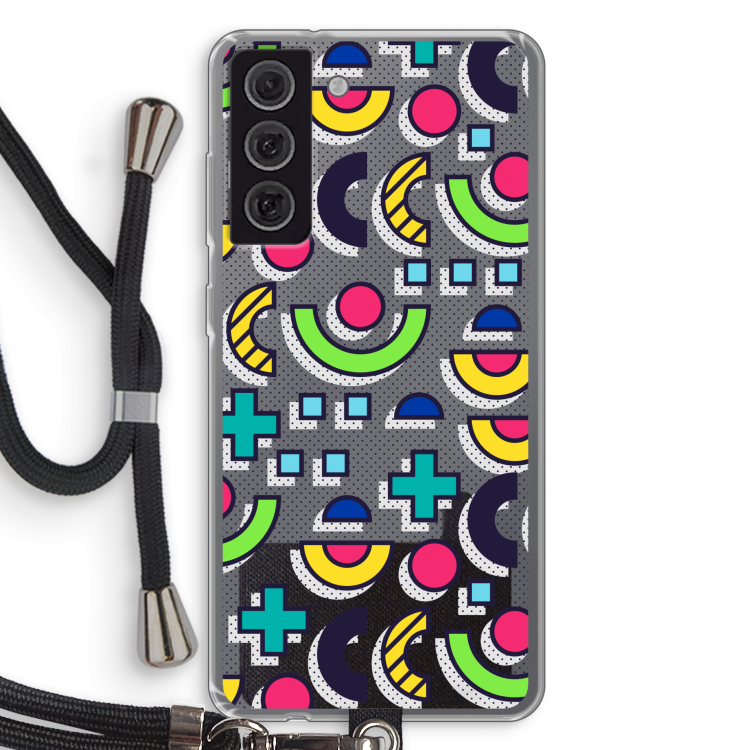 8-bit N°6: Samsung Galaxy S21 FE Transparant Hoesje met koord
