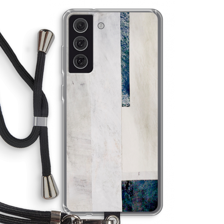 Meet you there: Samsung Galaxy S21 FE Transparant Hoesje met koord