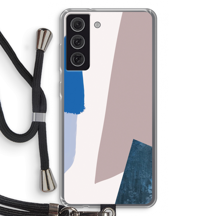 Lapis: Samsung Galaxy S21 FE Transparant Hoesje met koord