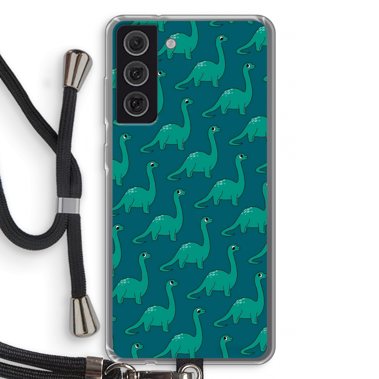 Diplodocus: Samsung Galaxy S21 FE Transparant Hoesje met koord