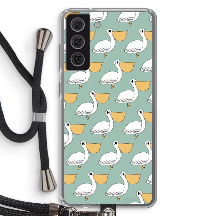 Pelican: Samsung Galaxy S21 FE Transparant Hoesje met koord