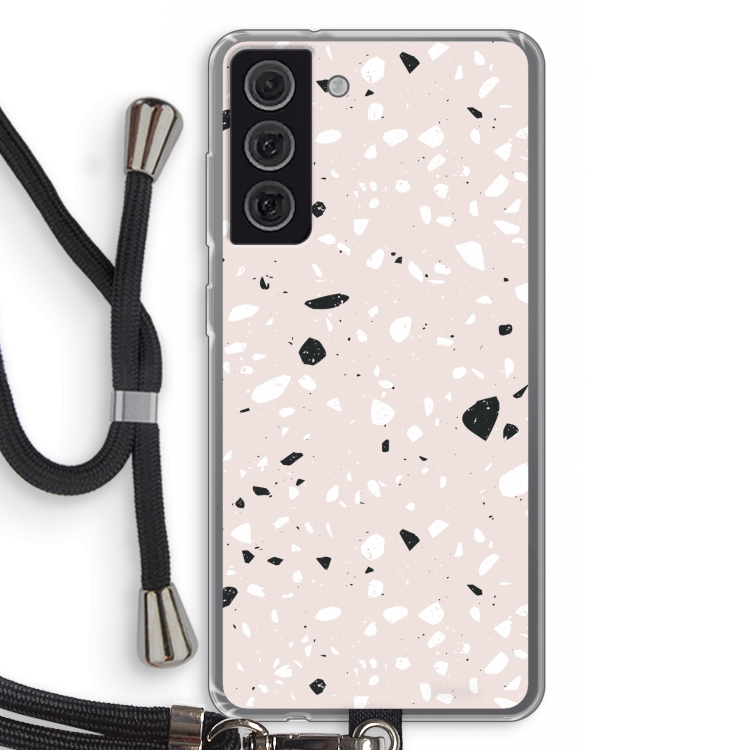 Terrazzo N°20: Samsung Galaxy S21 FE Transparant Hoesje met koord