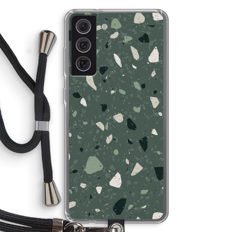 Terrazzo N°19: Samsung Galaxy S21 FE Transparant Hoesje met koord