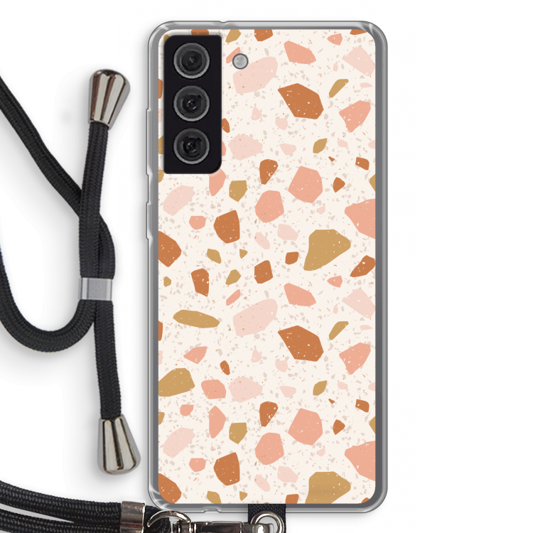 Terrazzo N°18: Samsung Galaxy S21 FE Transparant Hoesje met koord
