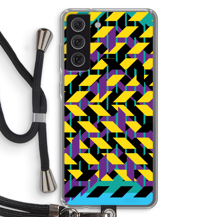 Skew Bee 3: Samsung Galaxy S21 FE Transparant Hoesje met koord