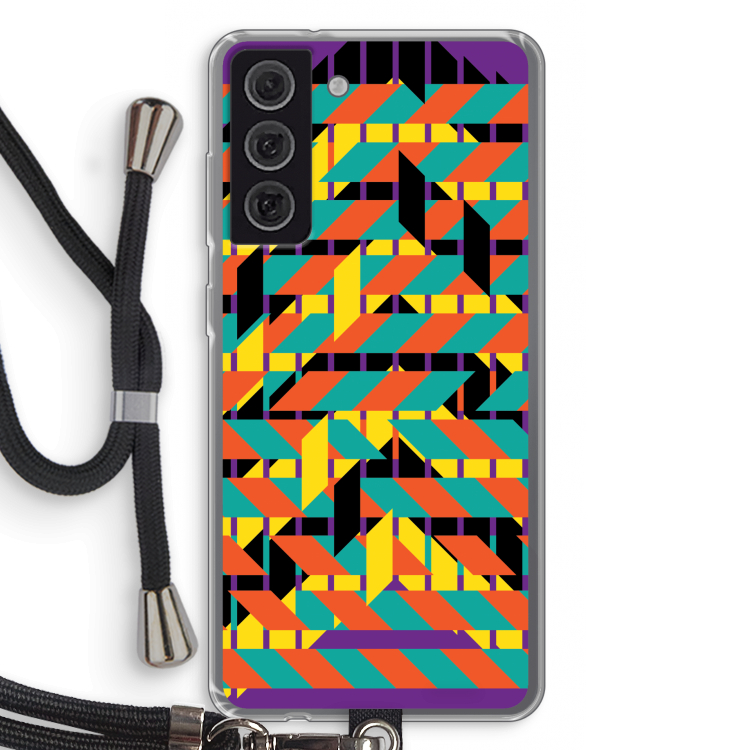 Skew Bee 2: Samsung Galaxy S21 FE Transparant Hoesje met koord