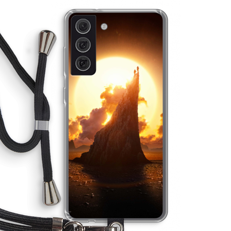 Children of the Sun: Samsung Galaxy S21 FE Transparant Hoesje met koord