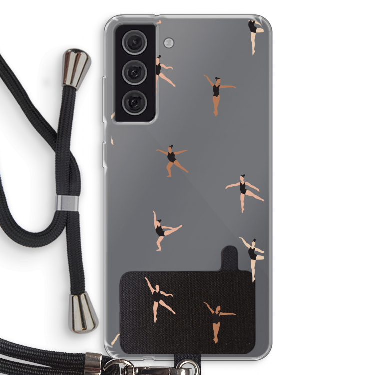Dancing #1: Samsung Galaxy S21 FE Transparant Hoesje met koord