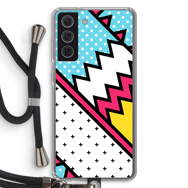 Pop Art #2: Samsung Galaxy S21 FE Transparant Hoesje met koord
