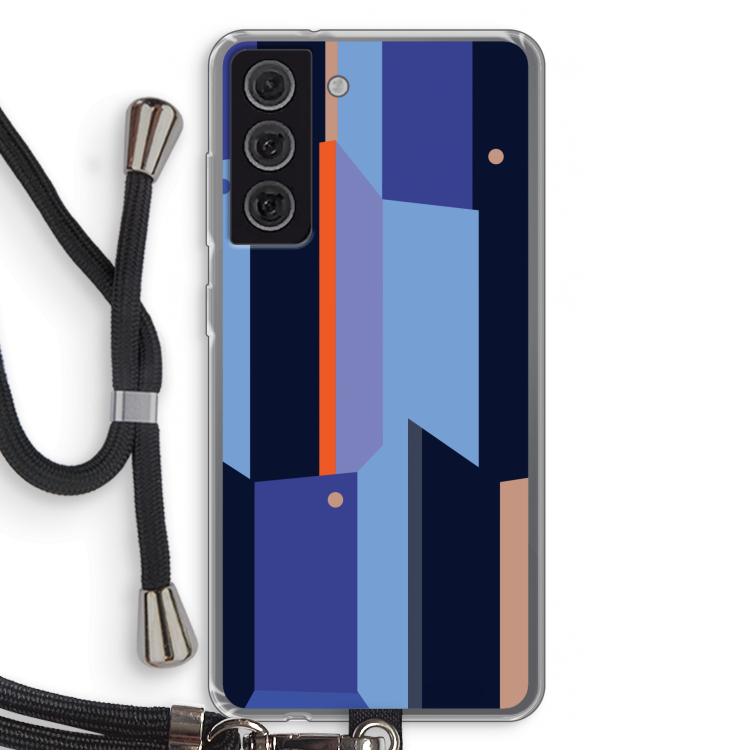 Gestalte 3: Samsung Galaxy S21 FE Transparant Hoesje met koord