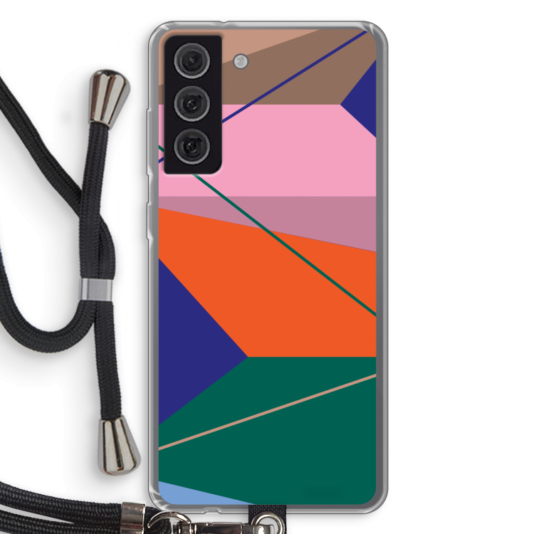 Gestalte 1: Samsung Galaxy S21 FE Transparant Hoesje met koord