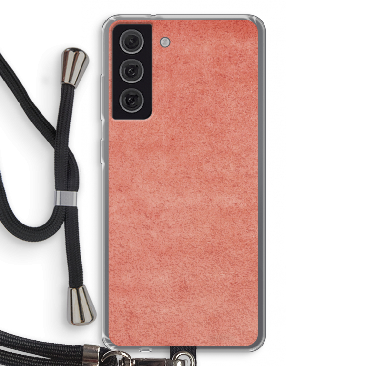 Marrakech Walls: Samsung Galaxy S21 FE Transparant Hoesje met koord