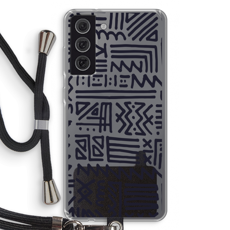 Marrakech print: Samsung Galaxy S21 FE Transparant Hoesje met koord