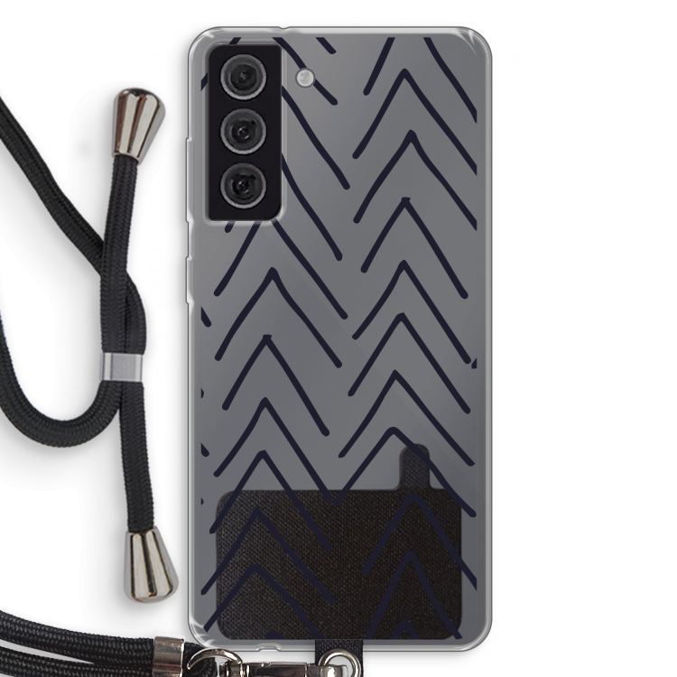 Marrakech Arrows: Samsung Galaxy S21 FE Transparant Hoesje met koord