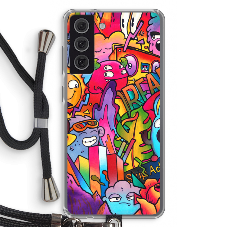 Dreams: Samsung Galaxy S21 FE Transparant Hoesje met koord