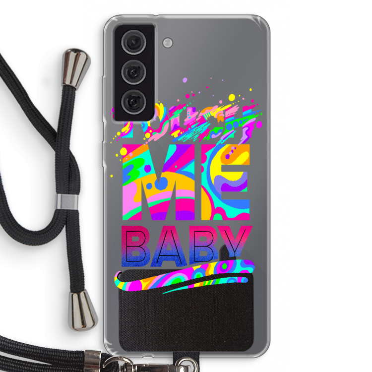 Touch Me: Samsung Galaxy S21 FE Transparant Hoesje met koord