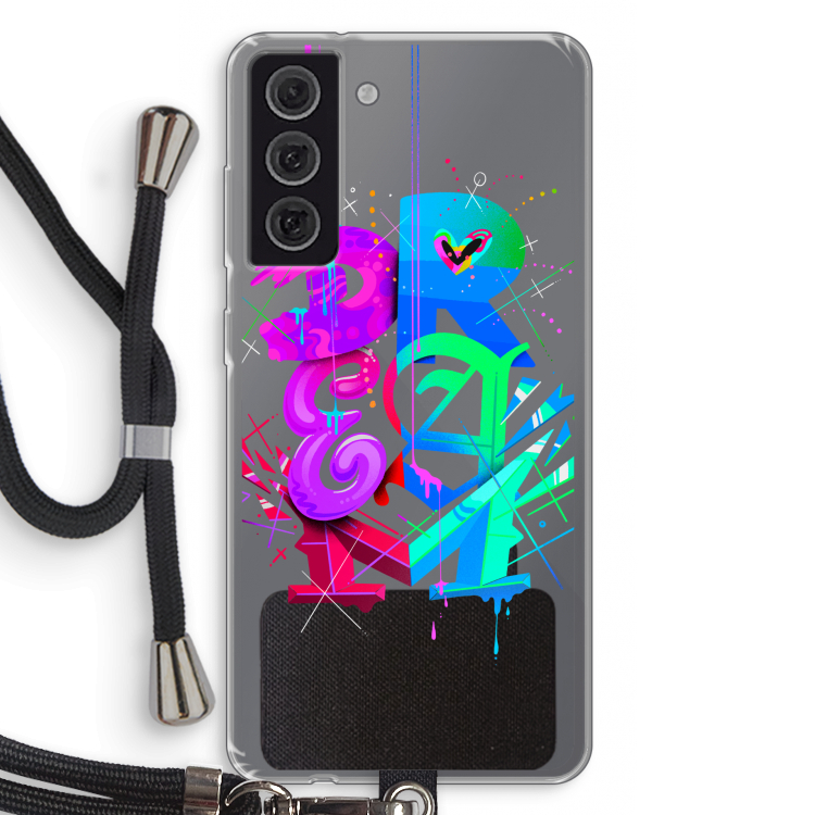 Dream: Samsung Galaxy S21 FE Transparant Hoesje met koord