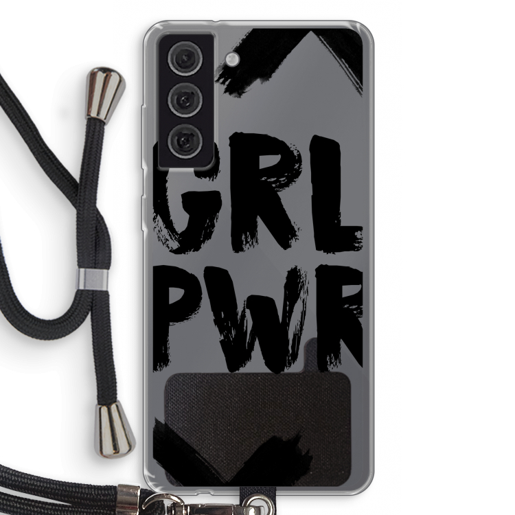 Girl Power #2: Samsung Galaxy S21 FE Transparant Hoesje met koord
