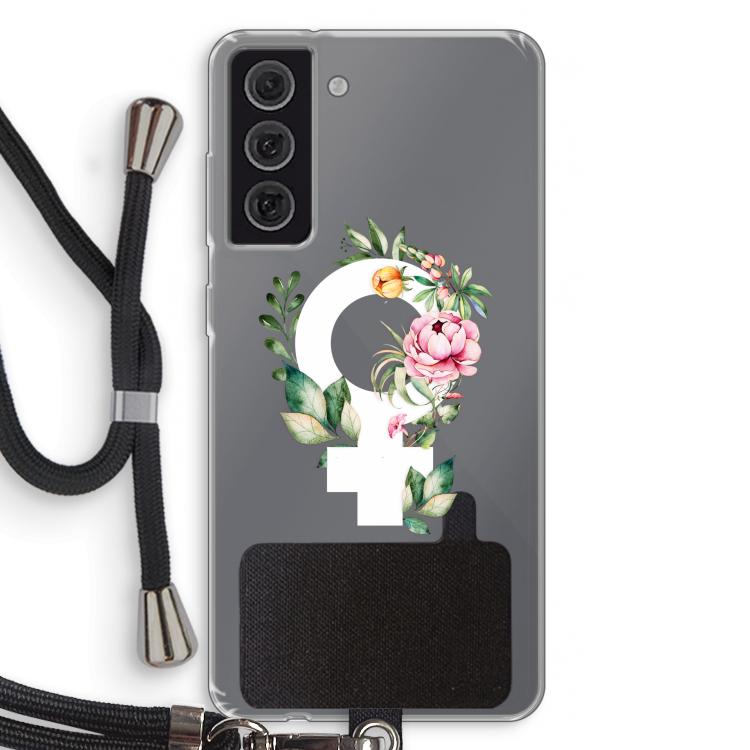 Venus: Samsung Galaxy S21 FE Transparant Hoesje met koord