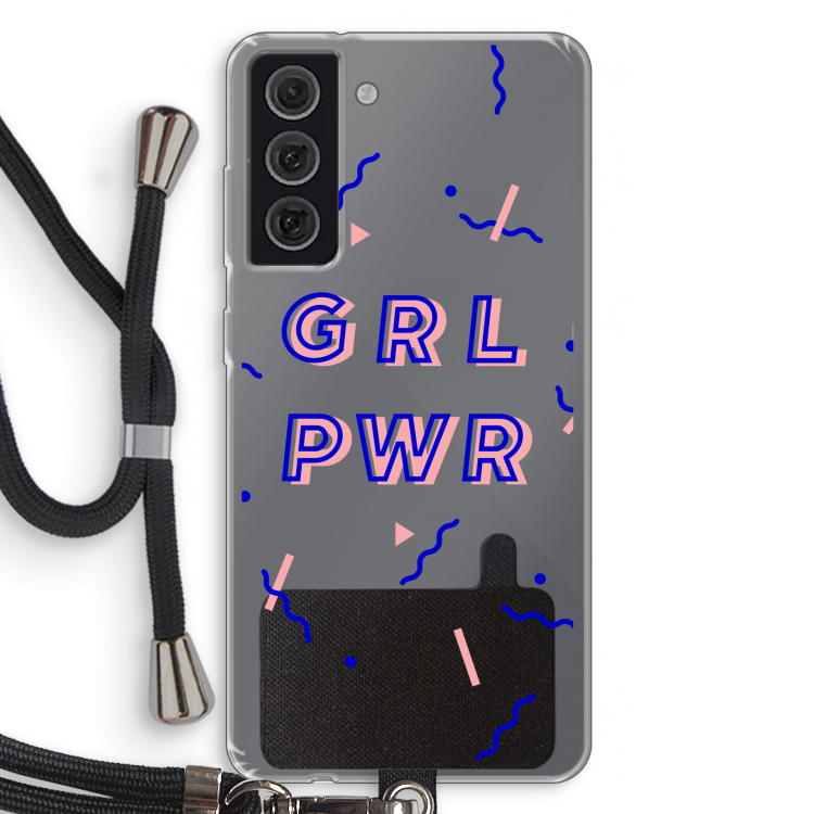 GRL PWR: Samsung Galaxy S21 FE Transparant Hoesje met koord