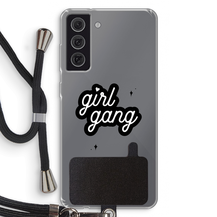 Girl Gang: Samsung Galaxy S21 FE Transparant Hoesje met koord
