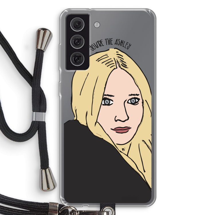 Ashley: Samsung Galaxy S21 FE Transparant Hoesje met koord