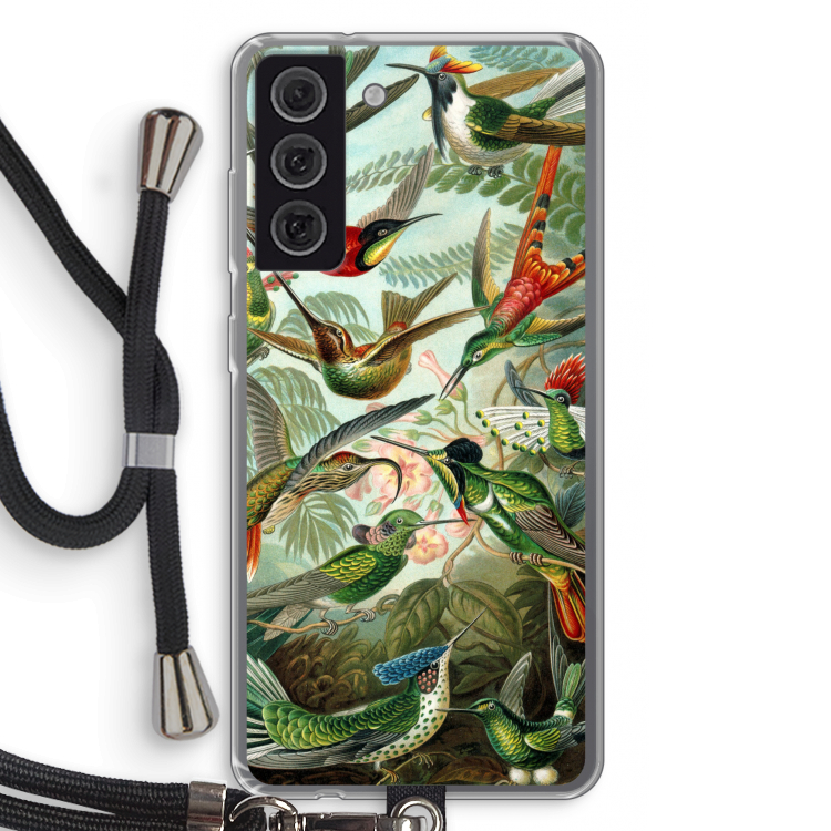 Haeckel Trochilidae: Samsung Galaxy S21 FE Transparant Hoesje met koord