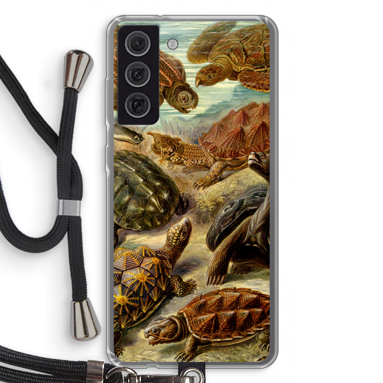 Haeckel Chelonia: Samsung Galaxy S21 FE Transparant Hoesje met koord