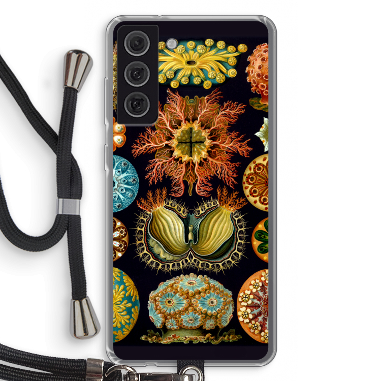 Haeckel Ascidiae: Samsung Galaxy S21 FE Transparant Hoesje met koord