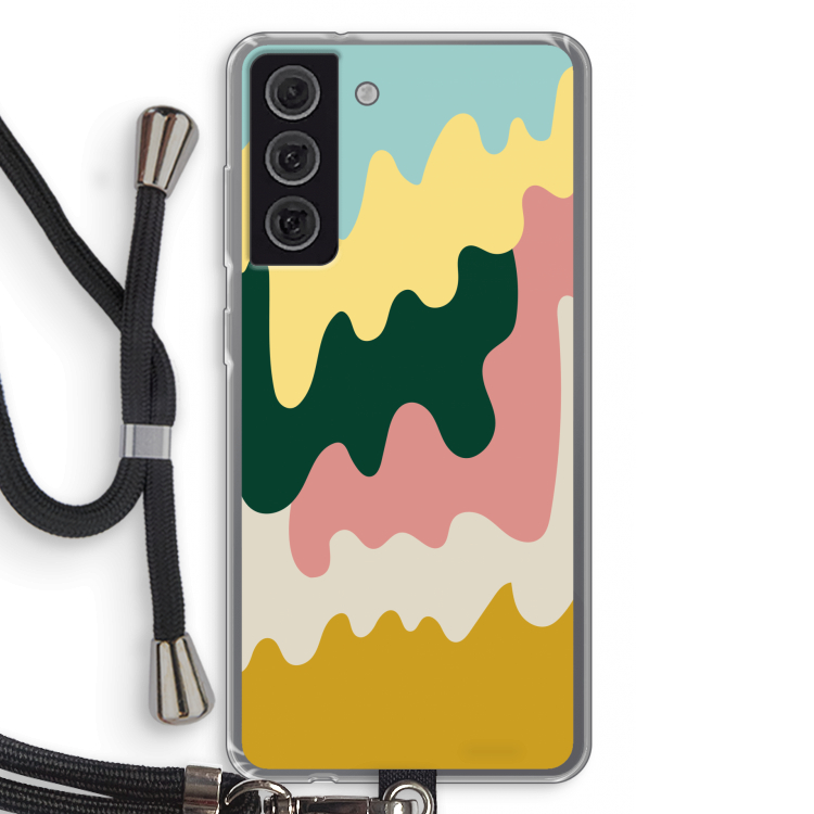 Baar B: Samsung Galaxy S21 FE Transparant Hoesje met koord