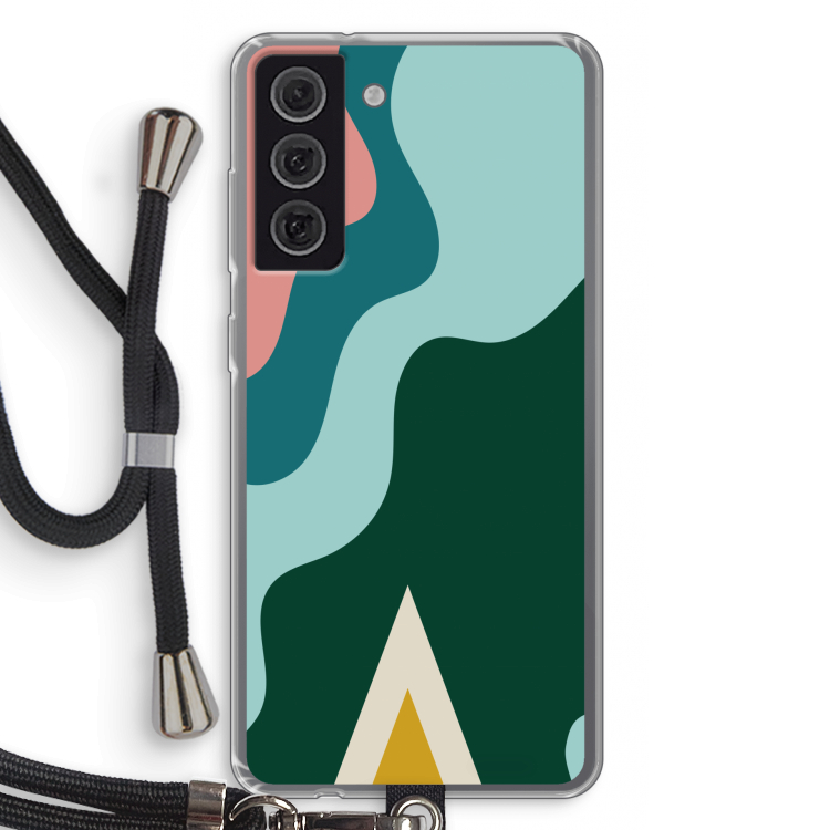 Noor B: Samsung Galaxy S21 FE Transparant Hoesje met koord