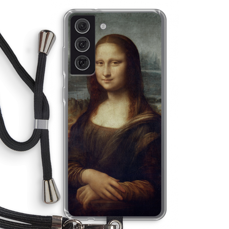 Mona Lisa: Samsung Galaxy S21 FE Transparant Hoesje met koord
