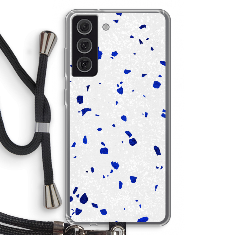 Terrazzo N°5: Samsung Galaxy S21 FE Transparant Hoesje met koord