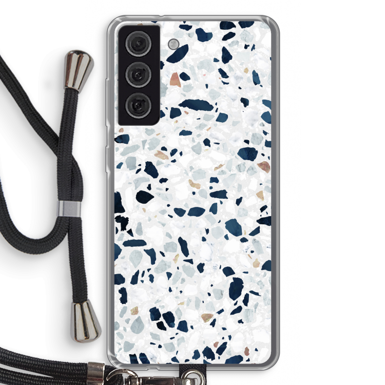 Terrazzo N°1: Samsung Galaxy S21 FE Transparant Hoesje met koord