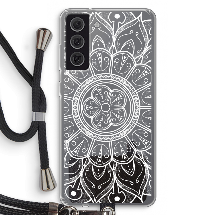 Roses Are Red: Samsung Galaxy S21 FE Transparant Hoesje met koord