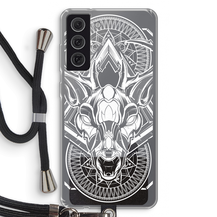 Oh Deer: Samsung Galaxy S21 FE Transparant Hoesje met koord