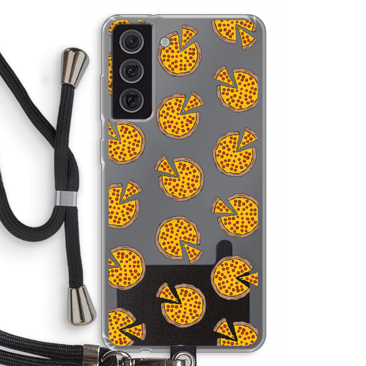 You Had Me At Pizza: Samsung Galaxy S21 FE Transparant Hoesje met koord