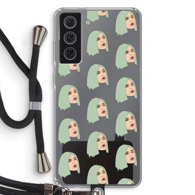 King Kylie: Samsung Galaxy S21 FE Transparant Hoesje met koord
