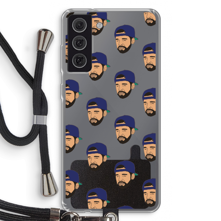 Drake Away: Samsung Galaxy S21 FE Transparant Hoesje met koord