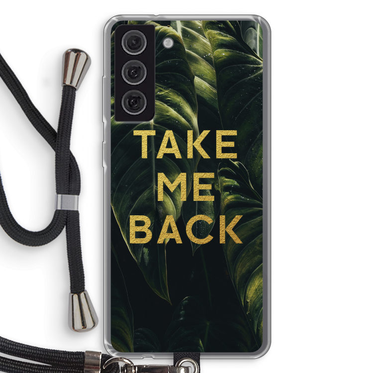 Take me back: Samsung Galaxy S21 FE Transparant Hoesje met koord